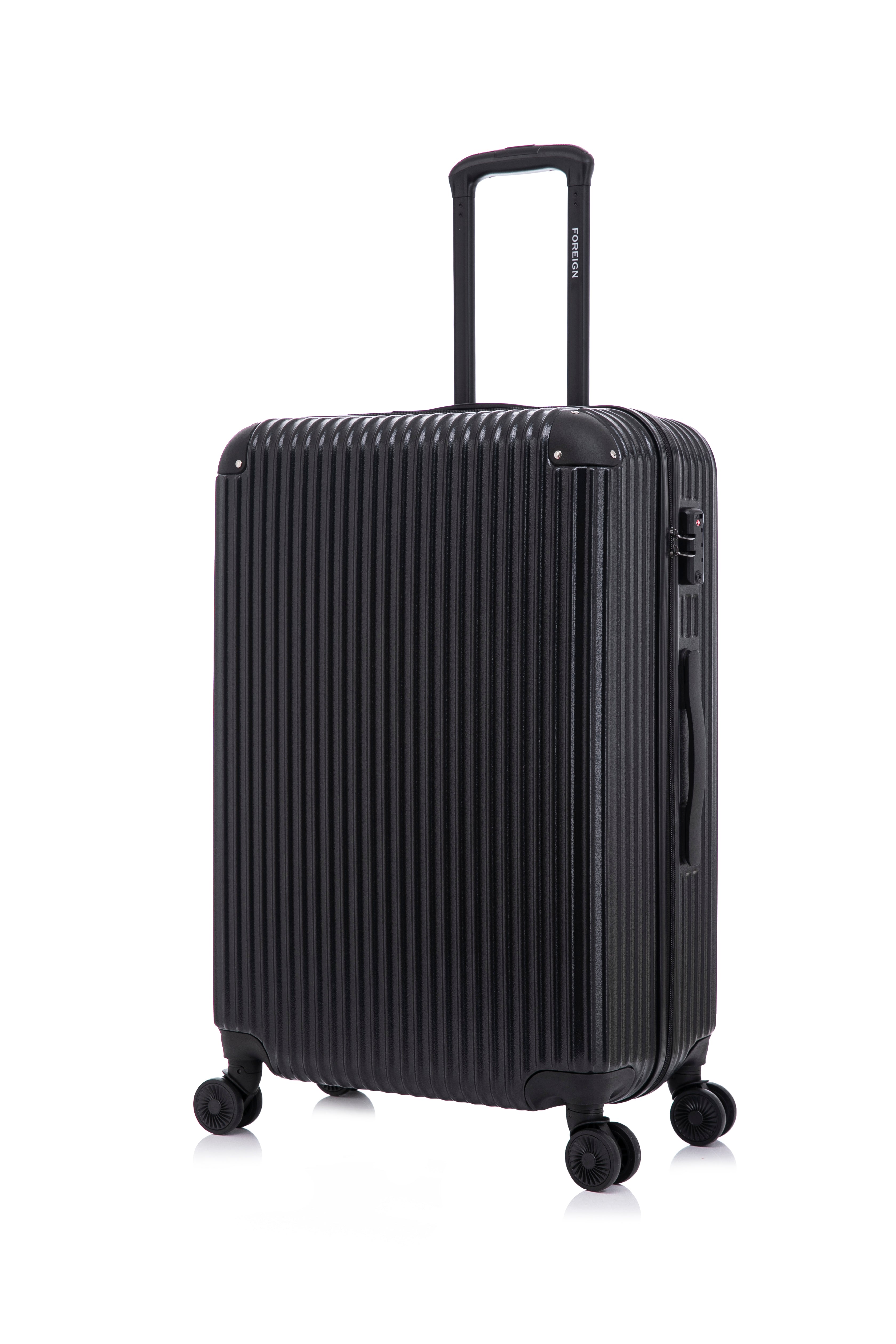 Large Check-In Jet Black